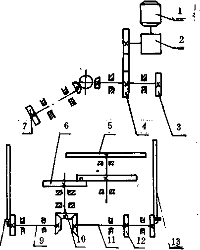 傳動原理示意圖