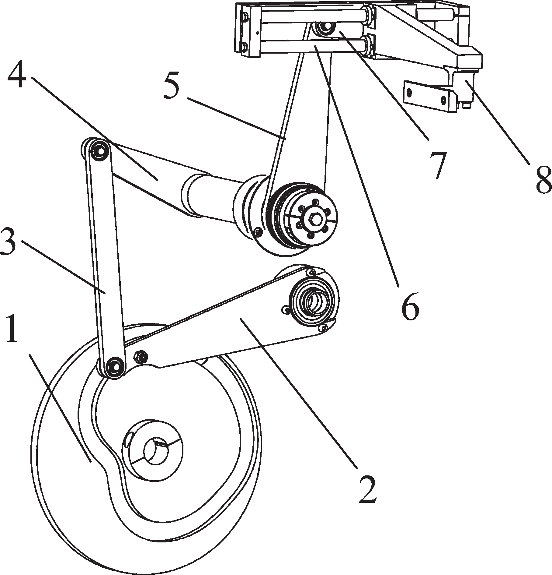 包裝機(jī)第二推進(jìn)器框架圖