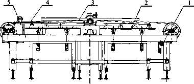 全自動瓷磚包裝機(jī)翻磚機(jī)畜磚設(shè)備正視圖