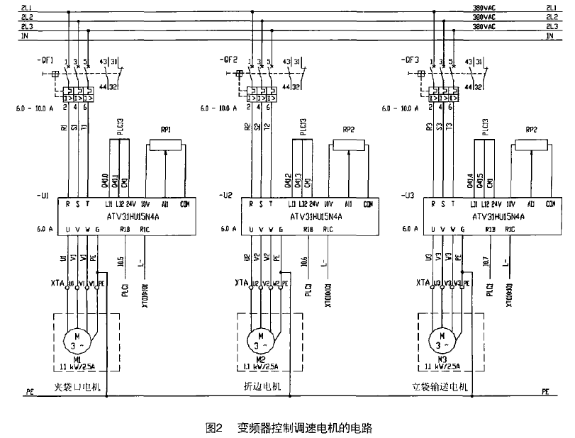 全自動包裝機變頻器電路圖