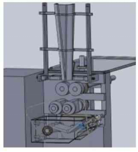 顆粒包裝機傳動機構(gòu)的3D模型圖