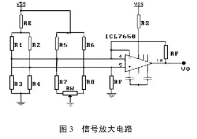 稱重傳感器信號(hào)放大電路圖