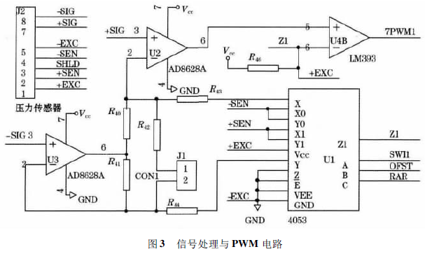 稱重儀信號處理與PWM電路圖